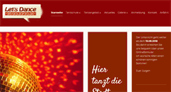 Desktop Screenshot of lets-dance-tanzschule.de