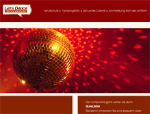 Tablet Screenshot of lets-dance-tanzschule.de